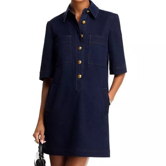 Veronica Beard Navy Mini Dress - Picture 1 of 8